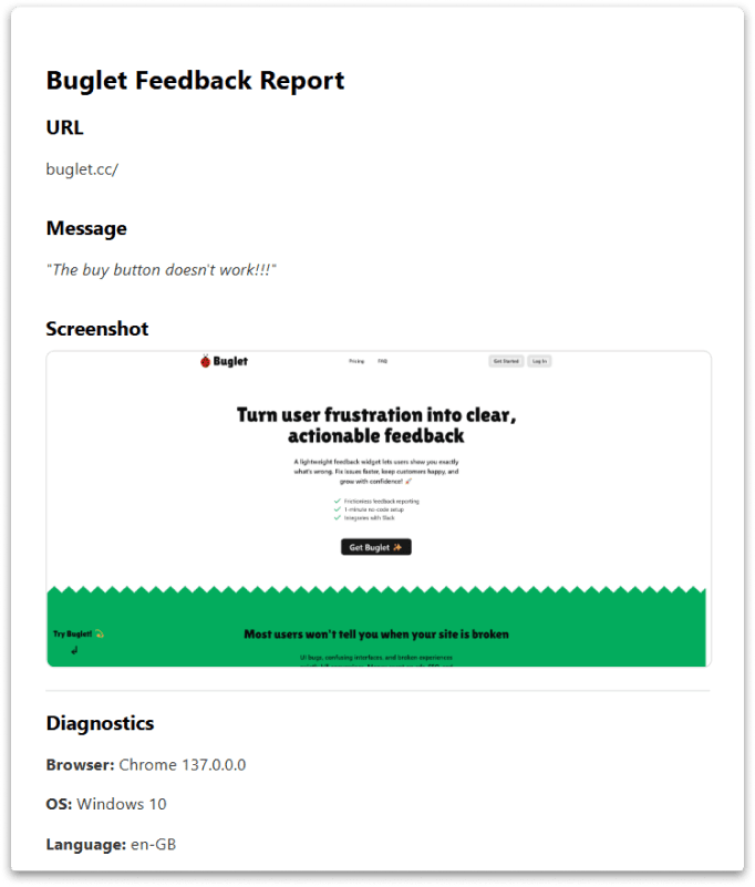 Report example